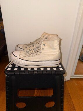 Platform Ivory Converse (5.5)